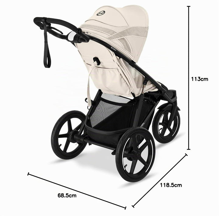 CYBEX Gold AVI SPIN Kinderwagen, ab Geburt-ca. 4 Jahre, Seashell Beige | Ab Geburt bis ca. 4 Jahre,