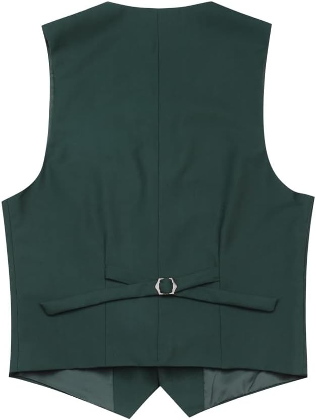YOUTHUP Herren Weste Formell Slim Fit Anzugweste V-Ausschnitt Freizeit Gilet Herrenweste für Busines