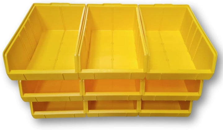 RODOPI 9er Set Stapelboxen, Grösse XL | Sichtlagerkästen 489x304x185mm | Robuste Lagerboxen für Werk