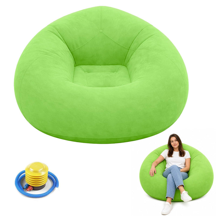Aufblasbarer Sitzsack Outdoor, Aufblasbares Sofa &amp; Sessel, Camping Sofa Grün, Grün