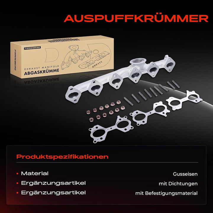 Auspuffkrümmer Krümmer für 3er E90 E91 E92 5er E60 E61 7er E66 E66 X3 E83 X5 E70 X6 E71 E72 2.5L 3.0