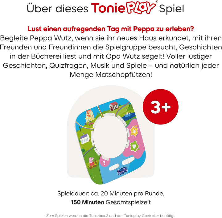 tonies Toniebox 2 Bundle Incl. 1 Peppa und das Neue Baby + EIN Spieltag mit Peppa Tonieplay Spiel, P