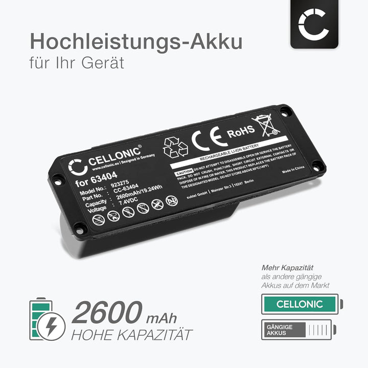 CELLONIC 1x Akku für Lautsprecher Kompatibel mit Bose Soundlink Mini I, 063404 - (2600mAh, 7.4V), 1x