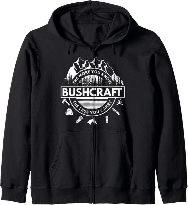 Bushcraft Knowlede Bushcrafter Natur Kapuzenjacke