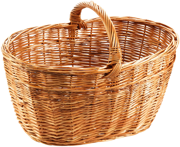 Kobolo Autokorb Einkaufskorb aus Weide handgeflochten 25 cm