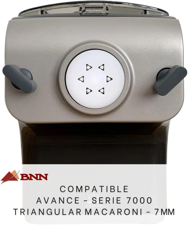 BNN - Avance/Serie 7000 - Makkaroni-Dreieck 7mm – Pasta Disc kompatibel mit Philips Pasta Maker Avan