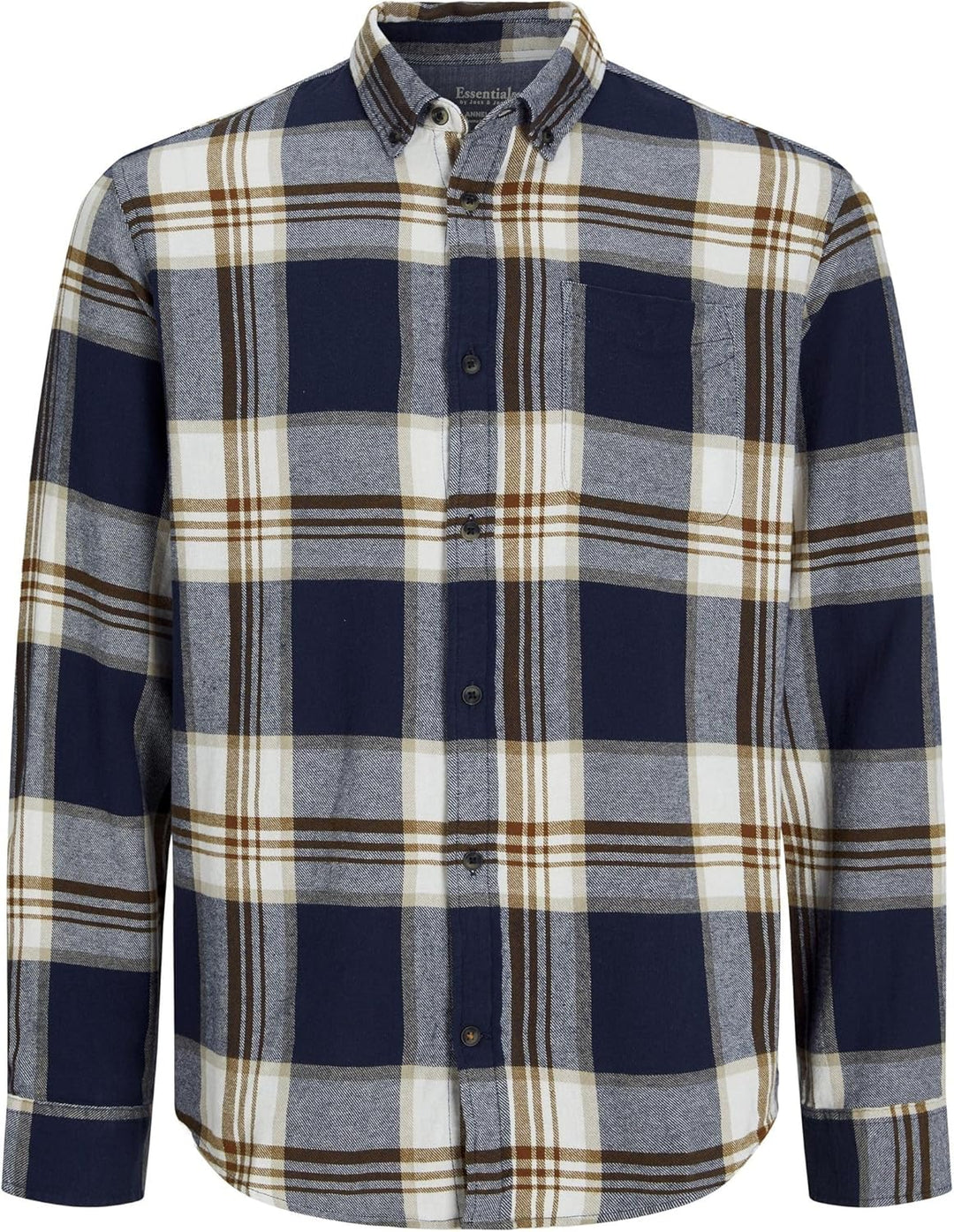 Jack &amp; Jones Herren Jjeclassic Autumn Check Shirt Ls Sn Langarmhemd XS Canteen, XS Canteen