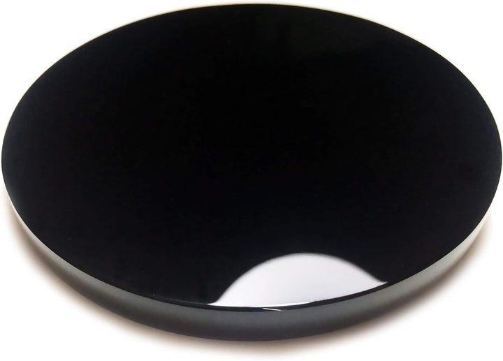 Polar Jade Schwarz Obsidian Wahrsager Spiegel (80 mm /3.1")