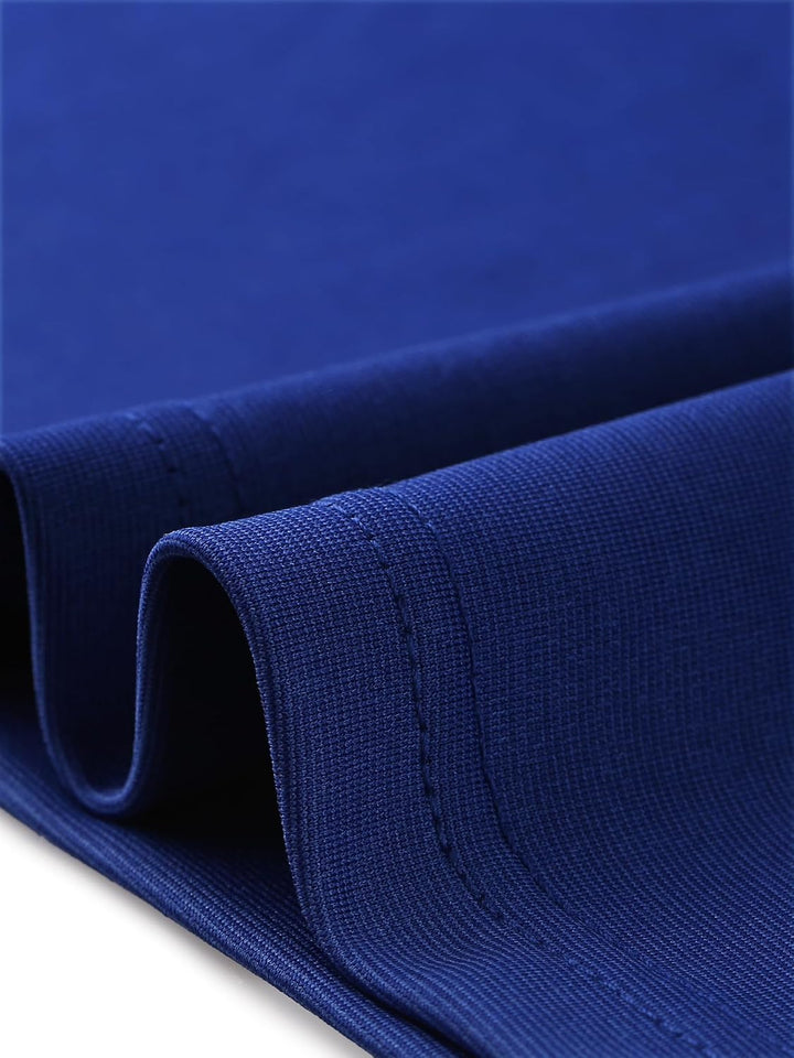 Allegra K Damen Freizeit Kleider Armellos U-Boot Ausschnitt Lässig Elegant Büro Etuikleid XL Blau, X