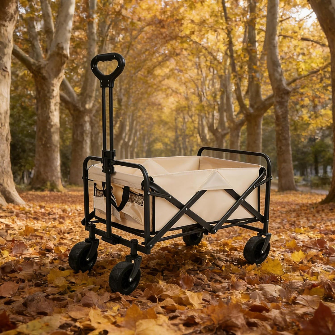 Yardenfun 2 Stück faltbare Wagenräder – 19 cm/7,5 Zoll Campingwagen-Gummiräder – Ersatzteile für Ein