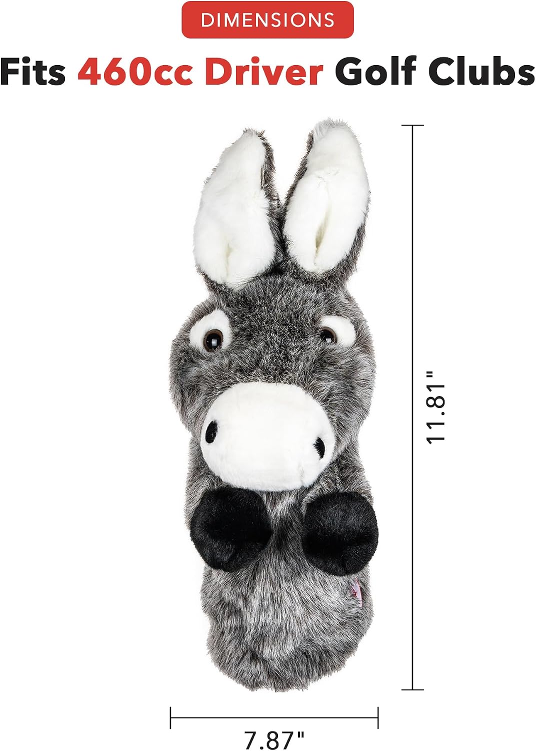 Daphne Tier-Headcover Esel grau 0, grau 0