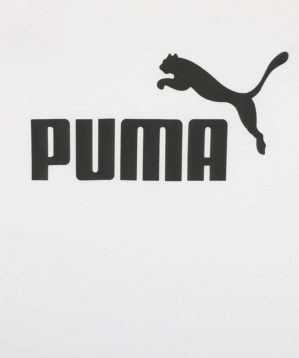 PUMA Mädchen Logo Tee &amp; Shorts Set G Trainingsanzug 116 Puma White, 116 Puma White