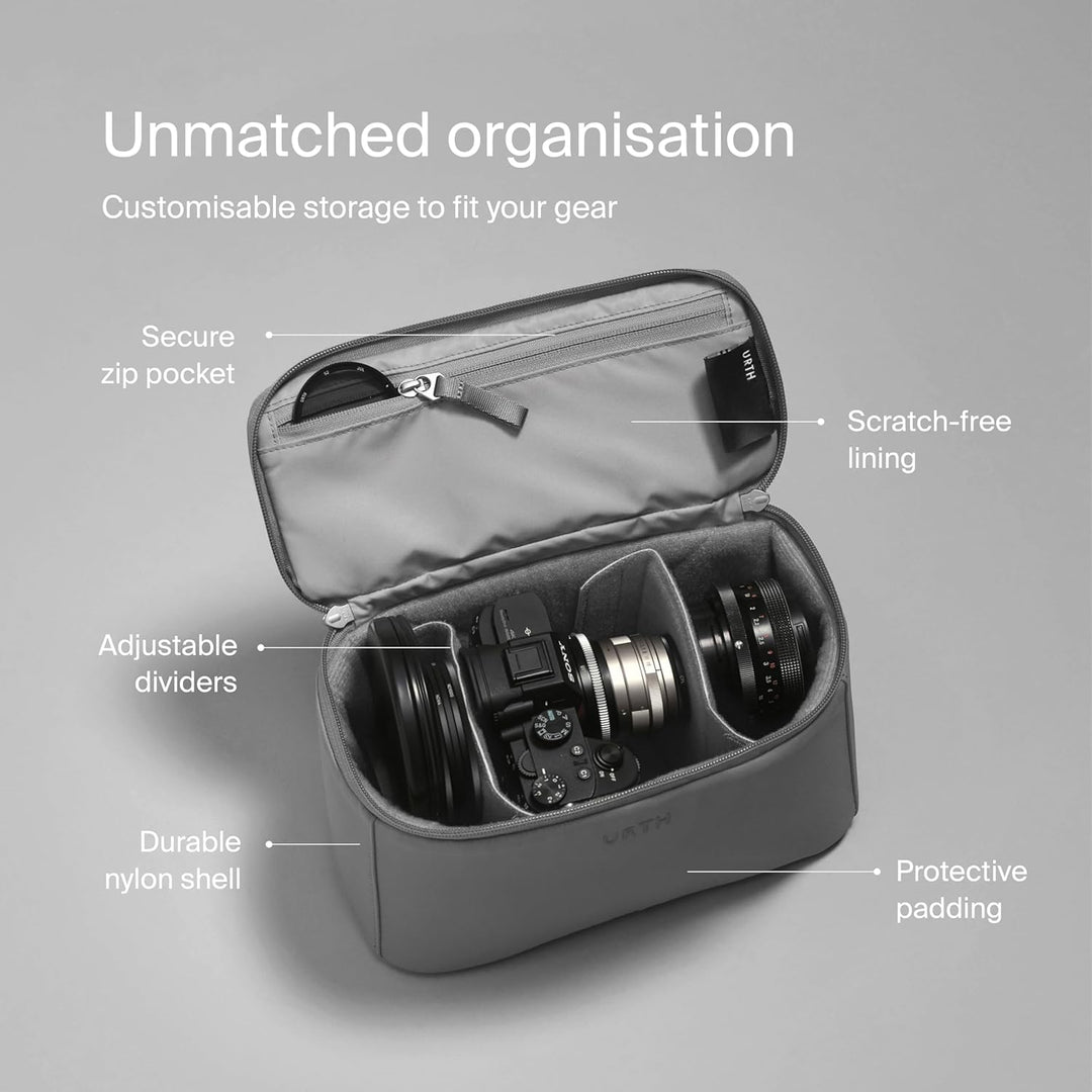 Urth Arkose 20L Modular Camera Backpack – for DSLR, Lens, 15/16” Laptop, Weatherproof + Recycled 20L