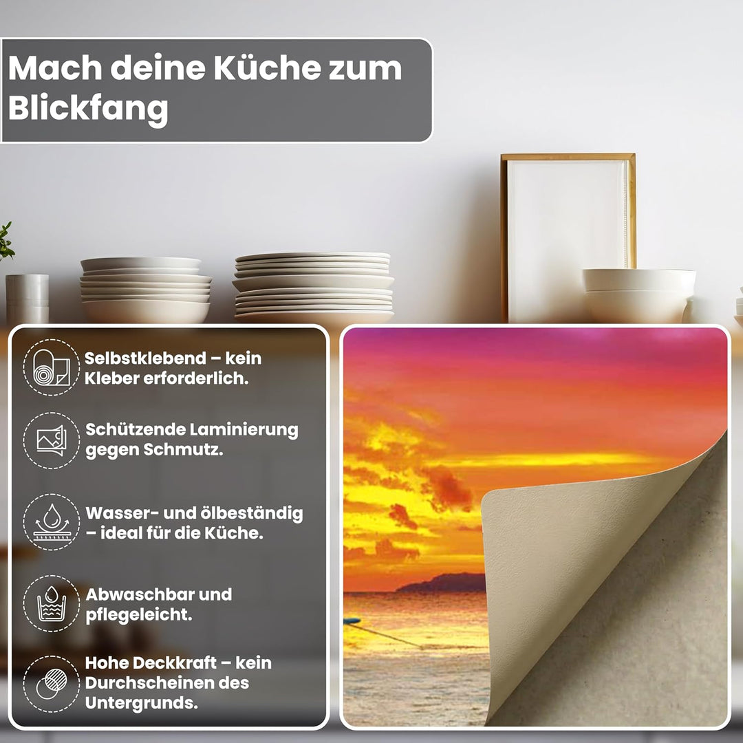 DIMEX Küchenrückwand Folie selbstklebend Schiff | Klebefolie - Dekofolie - Spritzschutz für Küche |