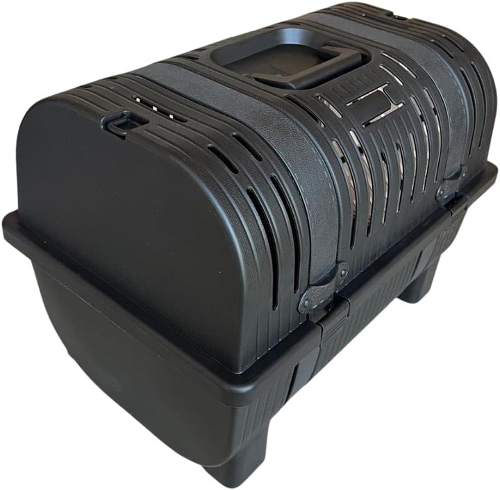 Mamapetz Lull Carrier Premium Haustier Transportbox Hund &amp; Katze Sicher &amp; Stilvoll (Schwarz), Schwar