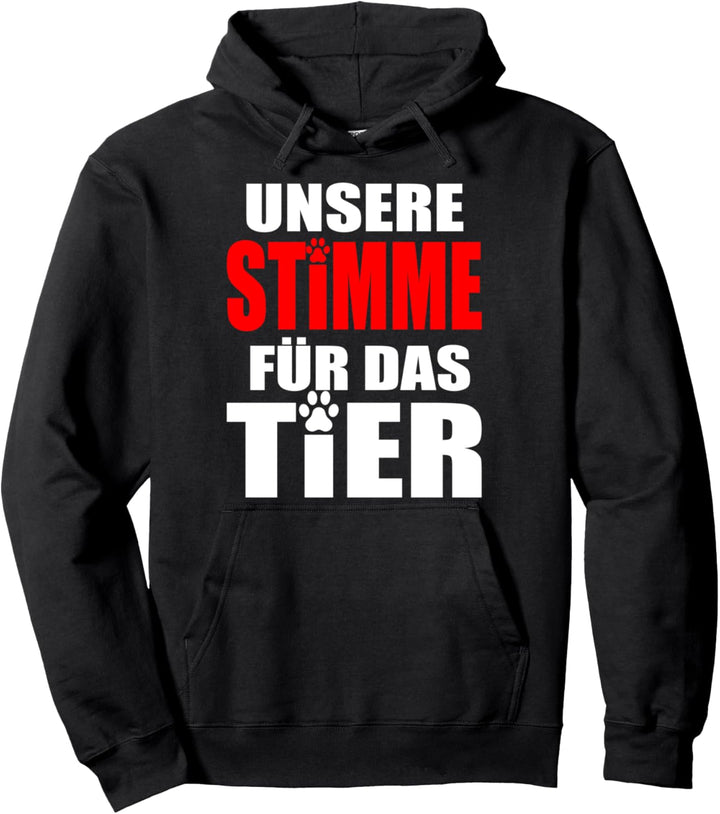 Unsere Stimme für das Tier Tierversuche Abschaffen Pullover Hoodie
