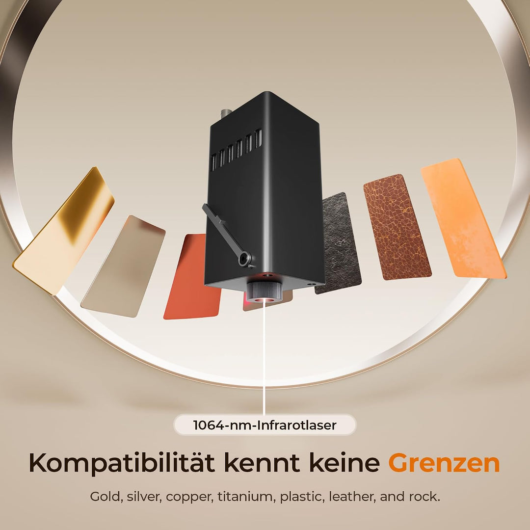 BlazeX 1064-nm-1W-Infrarot-Laserkopf für die M3-Serie – Professionelles Metall- und Kunststoff-Gravi