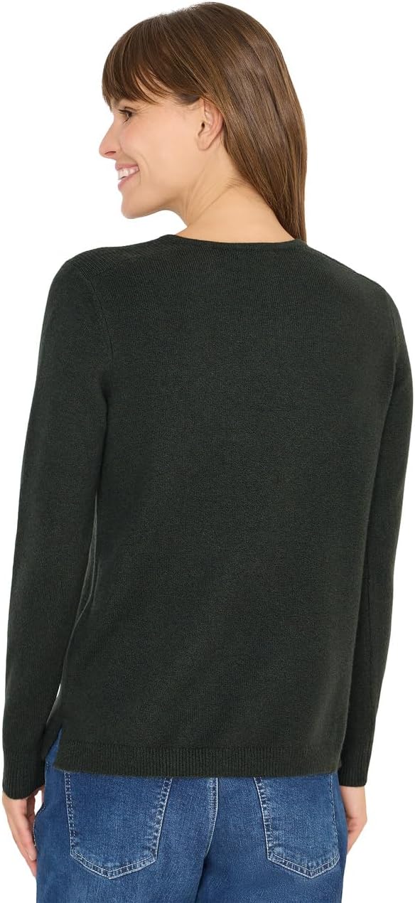 Cecil Damen Strickpullover M Active Khaki Melange, M Active Khaki Melange
