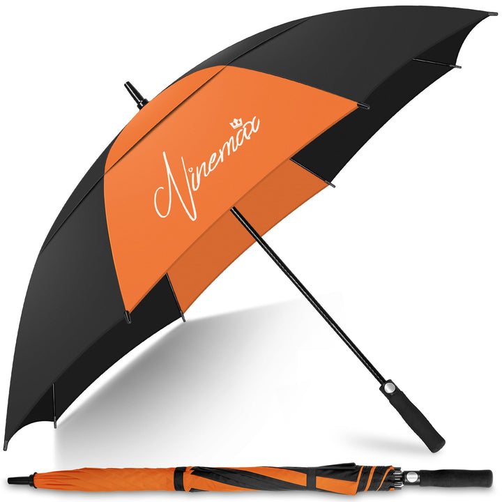 NINEMAX Golfschirm Gross 62/68 Inch Golf Regenschirm Sturmfest Automatik Öffnen Golf Regenschirm Dop