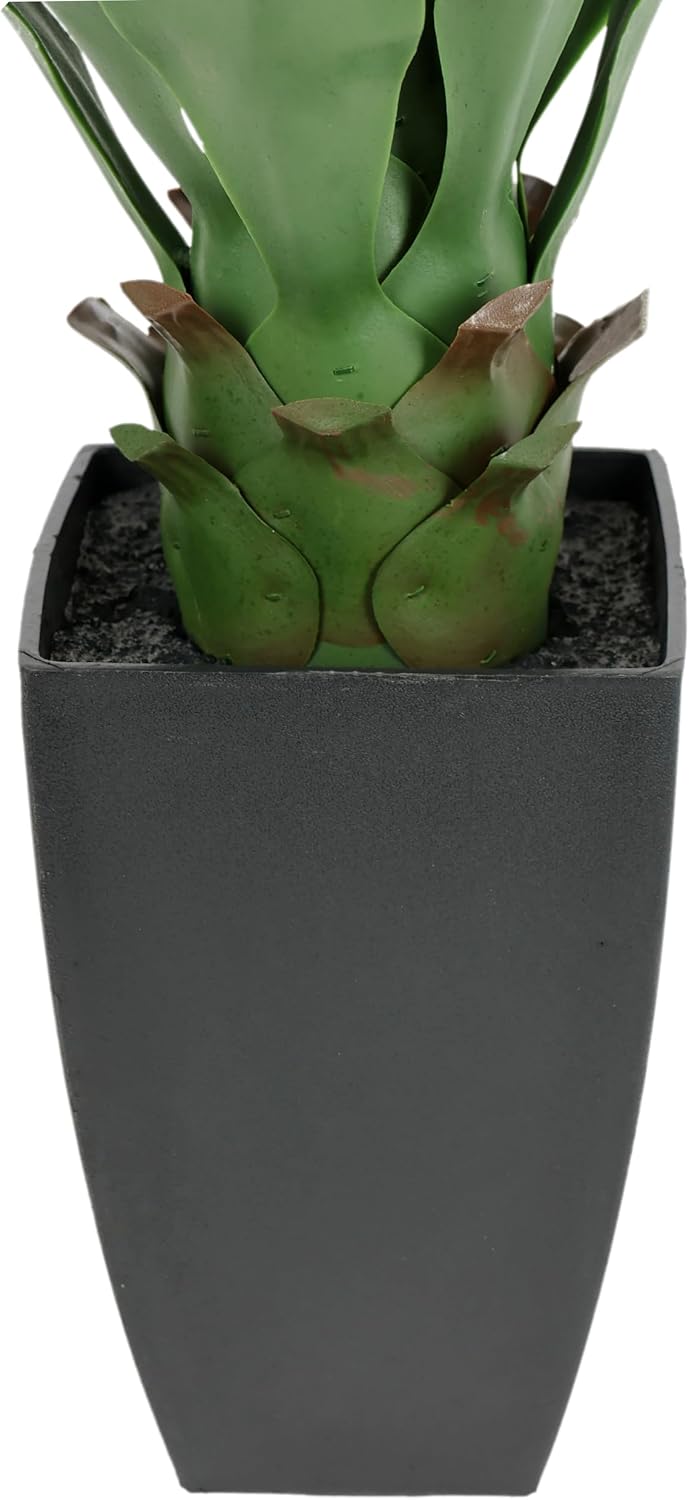 Flair Flower Agave im Topf, Plastik, grün, 70 x 45 x 45 cm