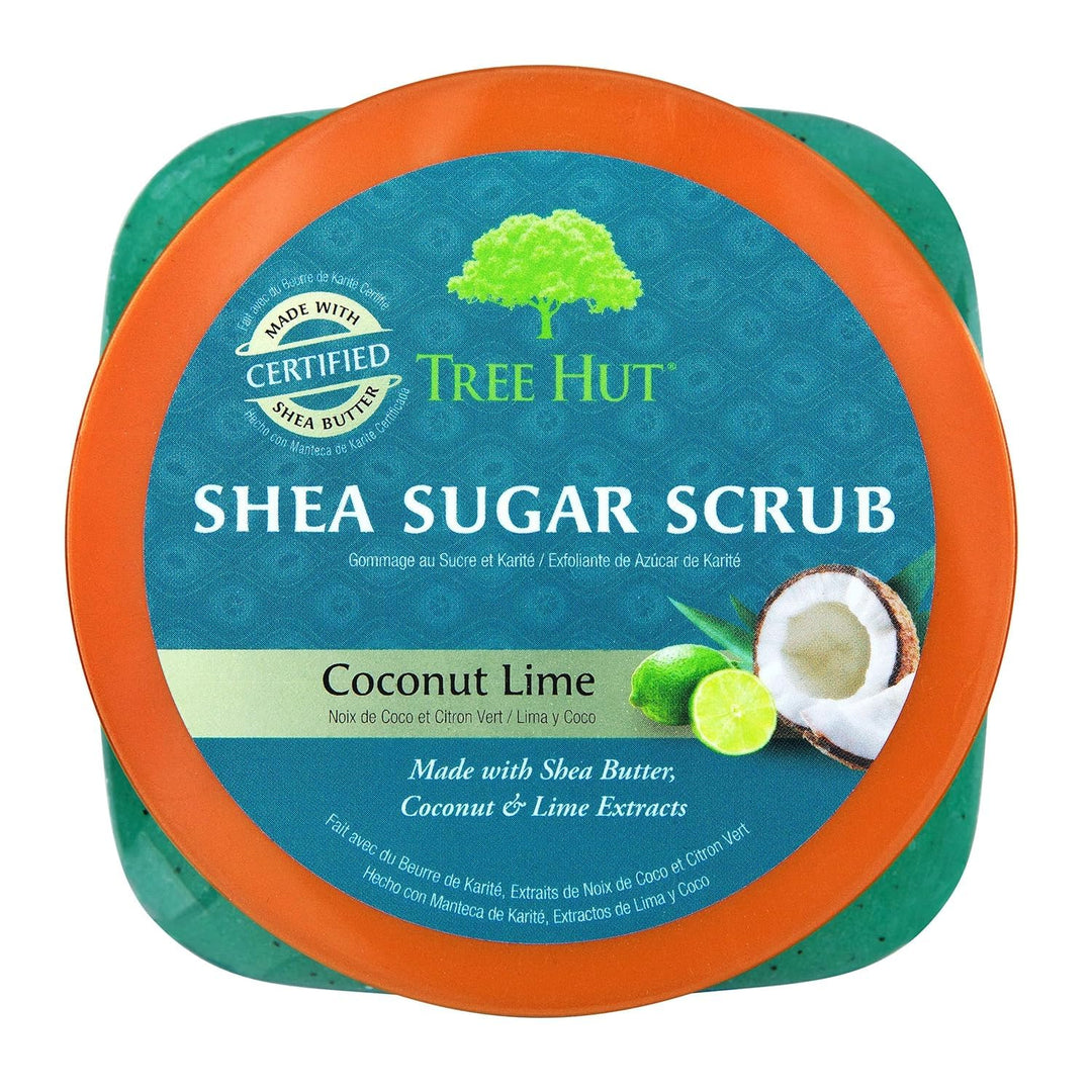 Tree Hut Körperpeeling, Kokosnuss- und Limettenextrakt, 510 g | Peeling &amp; Pflegend mit Sheabutter &amp;