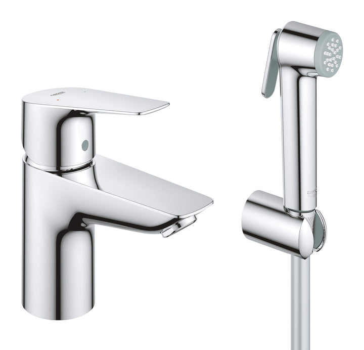 GROHE Start Edge - Einhand-Waschtischarmatur (wassersparend, langlebige Oberfläche, 1/2"), chrom, 23