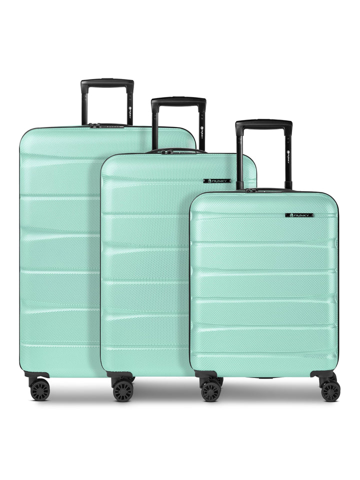 Franky Munich 4.0 Koffer Set | Trolley Hartgepäck - Handgepäck Koffer mit 4 Rollen Einer Dehnfalte,
