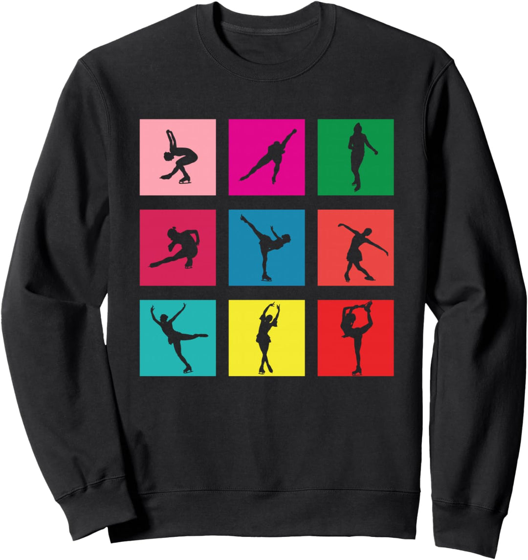 Eislaufen Schlittschuhlaufen Eiskunstlaufen Eiskunstläuferin Sweatshirt