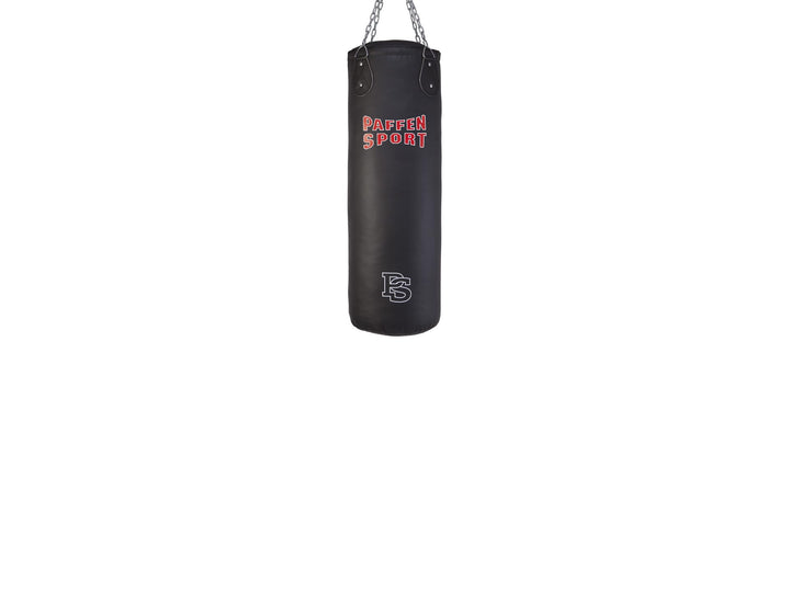 PAFFEN SPORT «Allround» Box- und Kick-Boxsack mit Kettenaufhängung Schwarz 100 cm; gefüllt, Schwarz