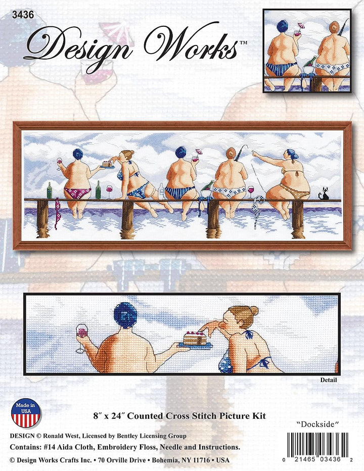 Design Works Crafts Dockside Kreuzstich-Set nach Zählmuster