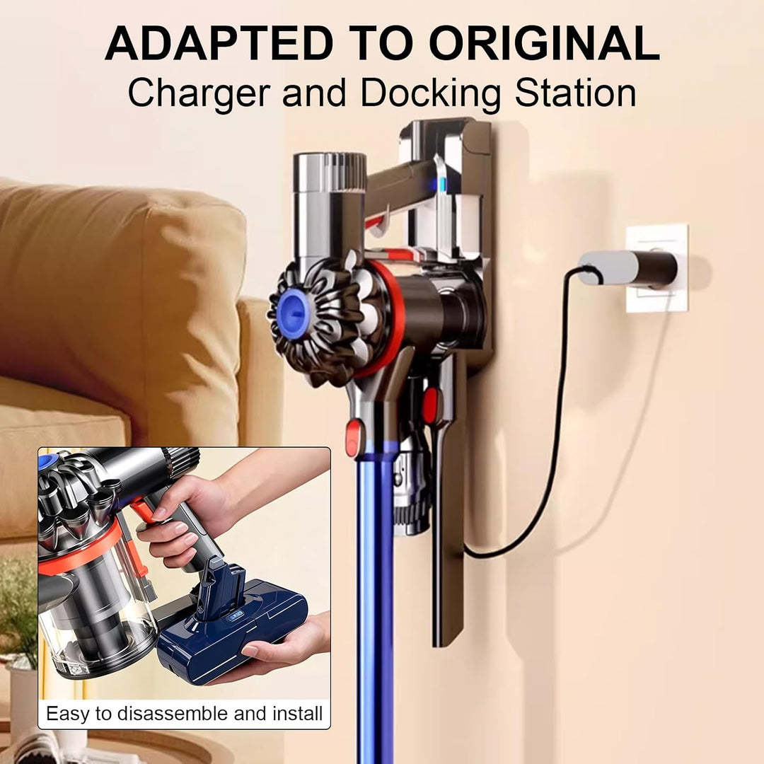 6800 mAh Ersatzakku für Dyson V8, Akku kompatibel mit Dyson V8 Staubsaugerserie + 2 Filter,für SV10