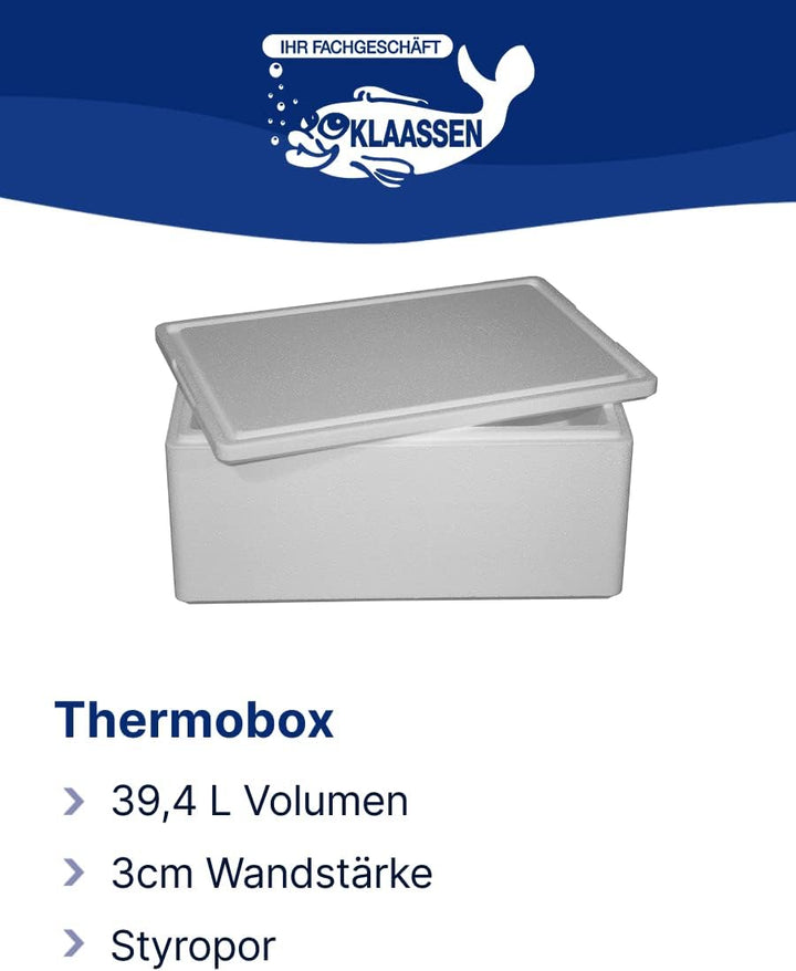 Thermobox, Styroporbox / Eisbox für Essen, Getränke &amp; temperaturempfindliche Ware, Isolierbox aus St