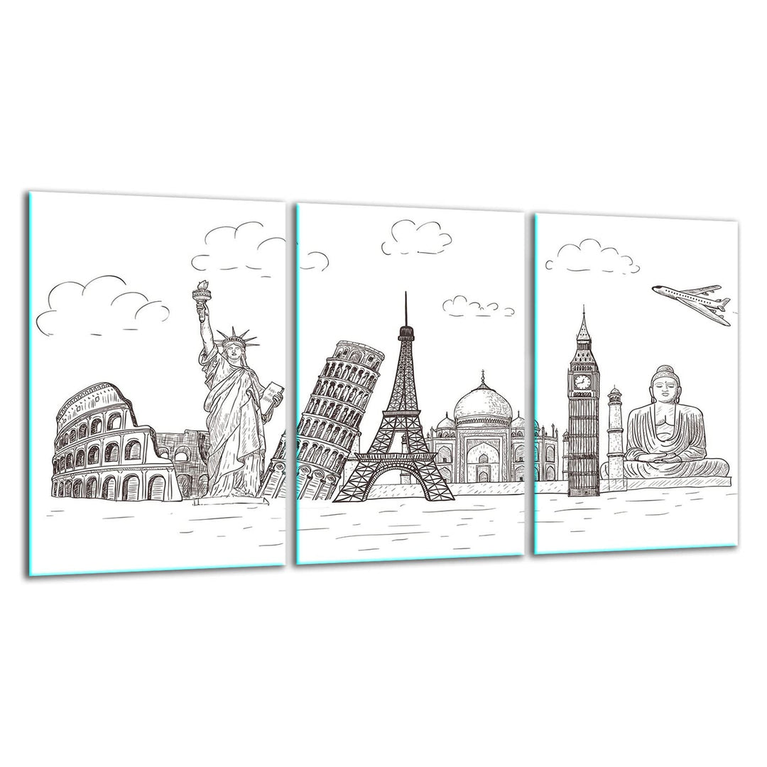 TMK ArtDeko Herdabdeckplatte 3 Teilig 3x30x52 cm - Spritzschutz Herdabdeckung – Herdschutz aus Siche