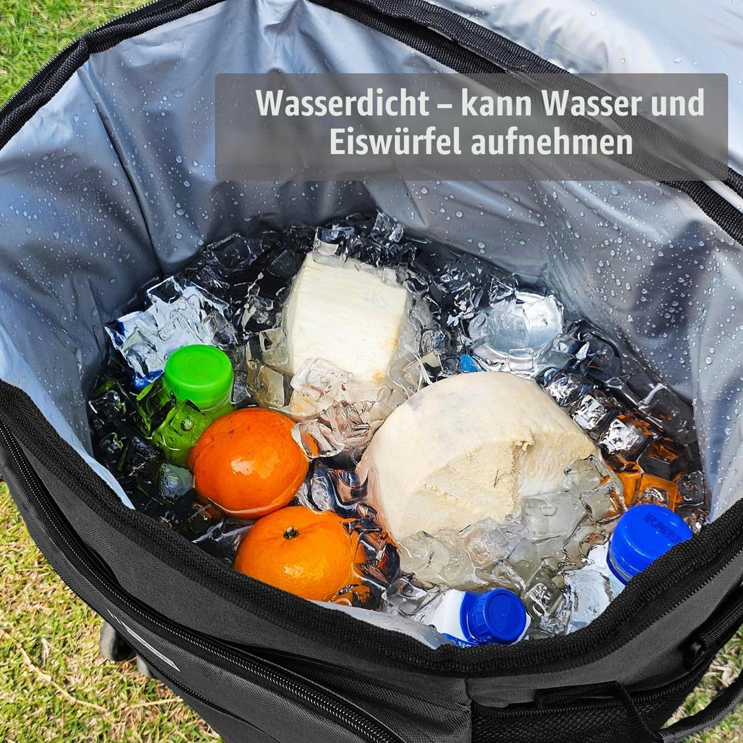 Kühltasche Mit Rollen Kühlbox Gross 40L Isolierbox Kühltasche Bierkasten Faltbar Lunchtasche for Pic