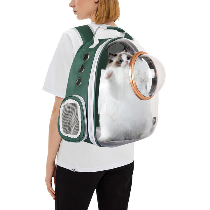 PETCUTE Haustier Rucksack Raumkapsel,Atmungsaktive Wärme Proof,Katzen Rucksack Träger mit Sicherheit