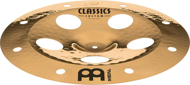 Meinl Cymbals Classics Custom Brilliant Trash China 18 Zoll (Video) Schlagzeug Becken (45,72cm) B12