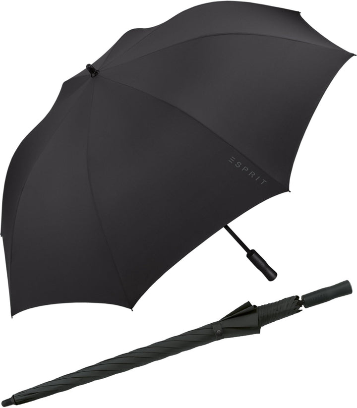 Esprit XXL Partnerschirm Golfschirm Automatik - Black Schwarz, Schwarz