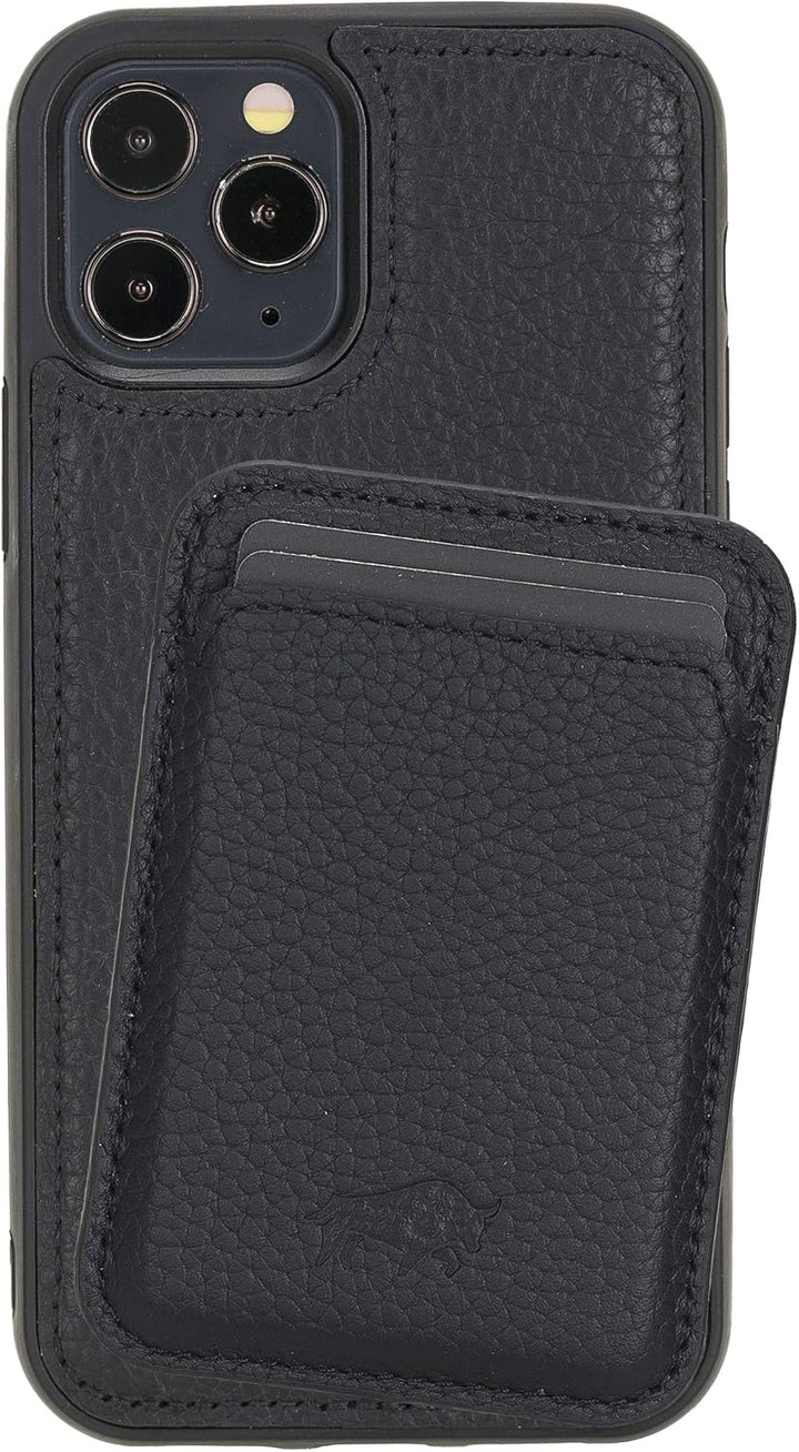 Solo Pelle Lederhülle + magnetische Geldbörse für das iPhone 12 Mini in 5.4 Zoll Stanford Case Leder