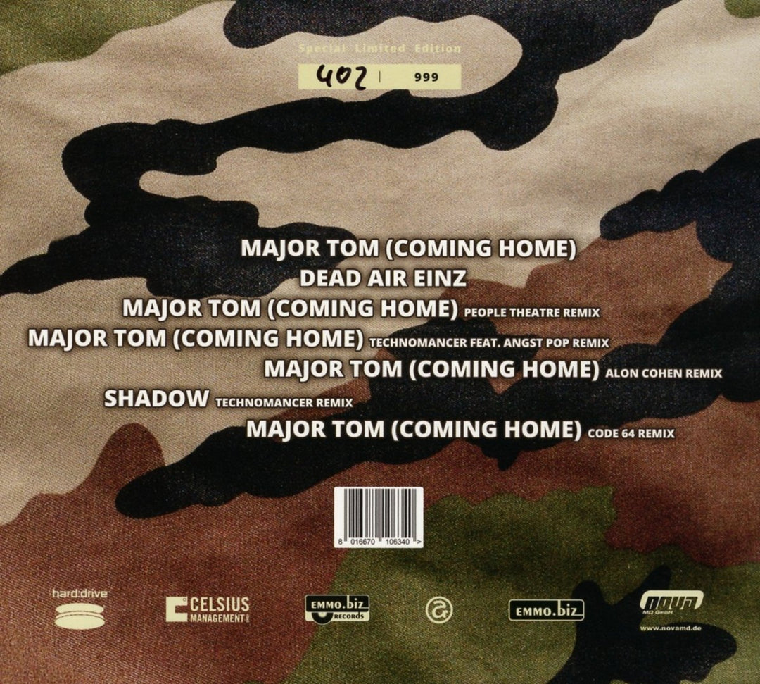 major tom ep, Audio-CD