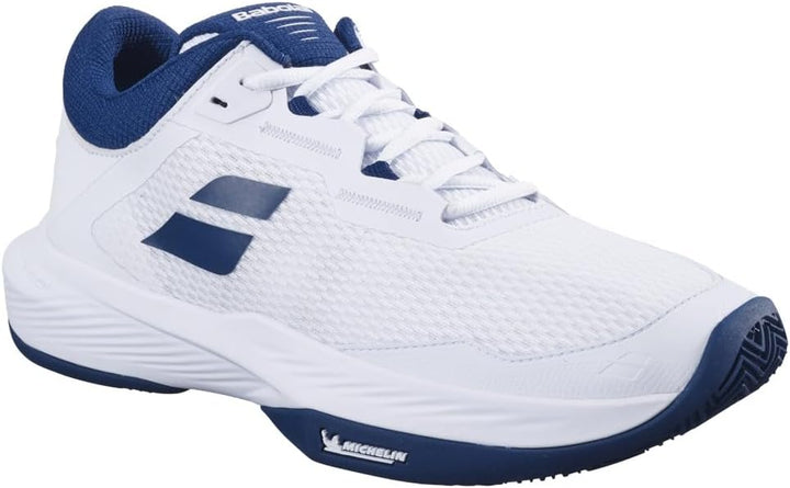 Babolat Herren SFX 4 Cly Tennisschuhe Sandplatzschuh Weiss-Dunkelblau Eu Neu 42 EU, 42 EU