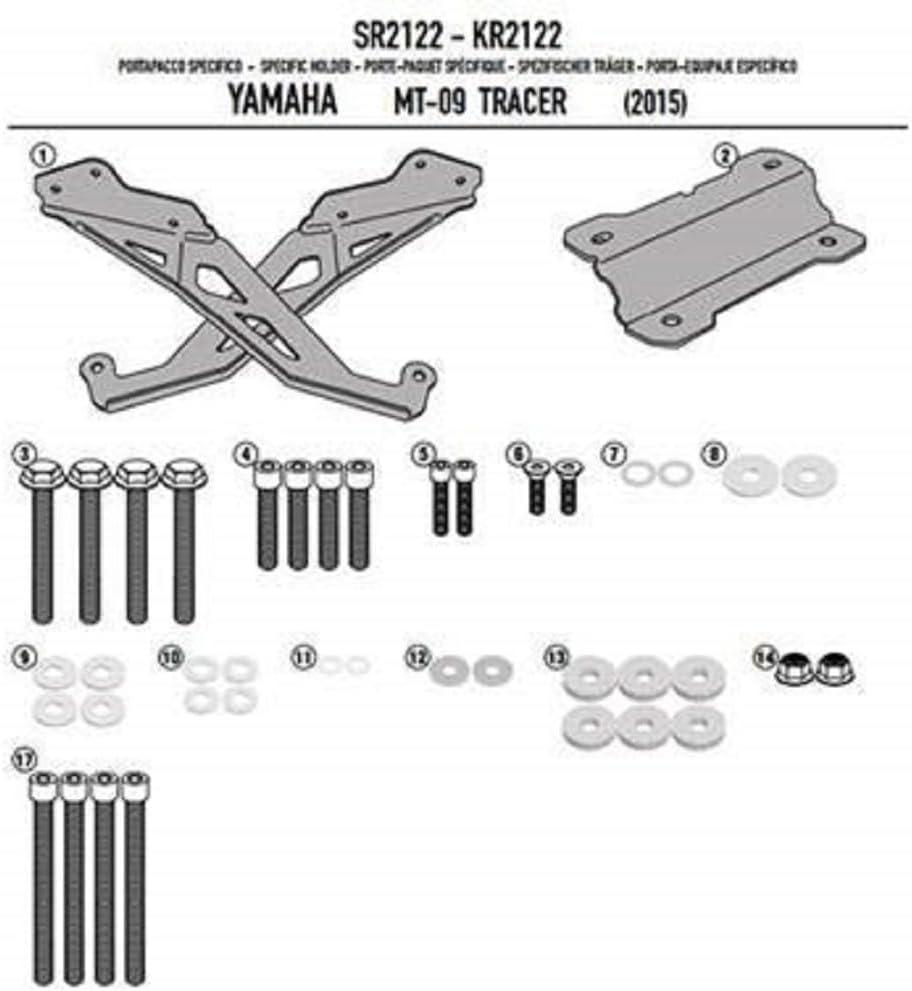 Givi TopcaseTräger für Monolock und Monokey Topcase