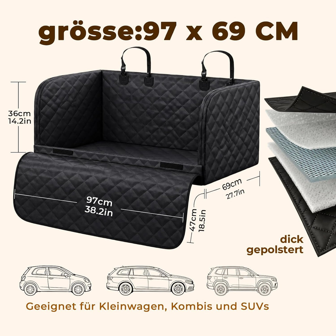 Kofferraum Schutzmatte Hund, Kofferraumschutz Auto SUV Hundedecke L, L