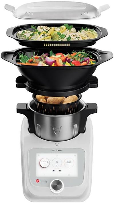 PSIDE SILVERCREST® KITCHEN TOOLS Monsieur Cuisine Connect SKMC 1100 A1, 1100 W, Küchenmaschine 1 Stü