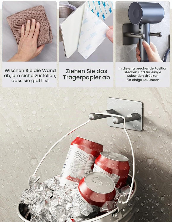 föhn Halterung kompatibel mit Dyson, fön Halterung ohne Bohren kompatibel mit Dyson, wandhalterung k