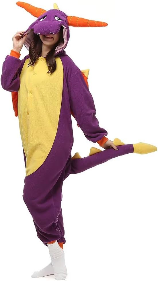 LBJR Unisex Tieroutfit Tierkostüme Schlafanzug Erwachsene Kigurumi Tier Sleepsuit Cosplay Kostüme Py