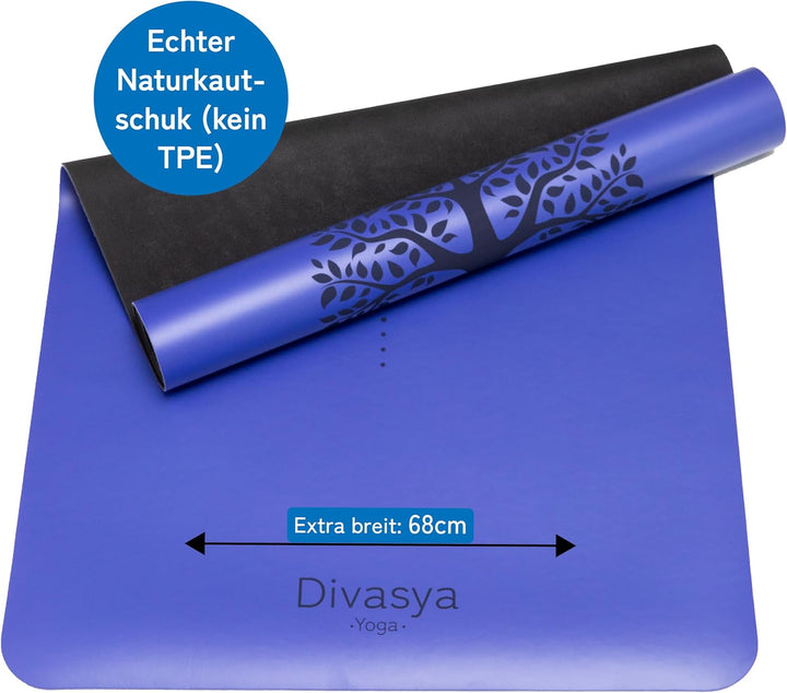 Premium Yogamatte rutschfest: Naturkautschuk rutschfest &amp; japanische professional grip Oberfläche |