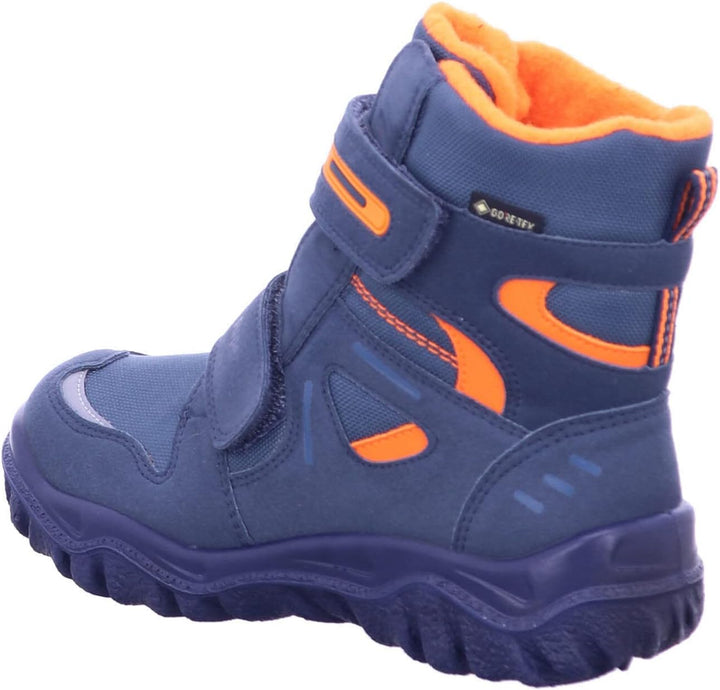 Superfit HUSKY 500080 Jungen Warm gefütterte Schneestiefel 25 EU Blau Orange 8010, 25 EU Blau Orange