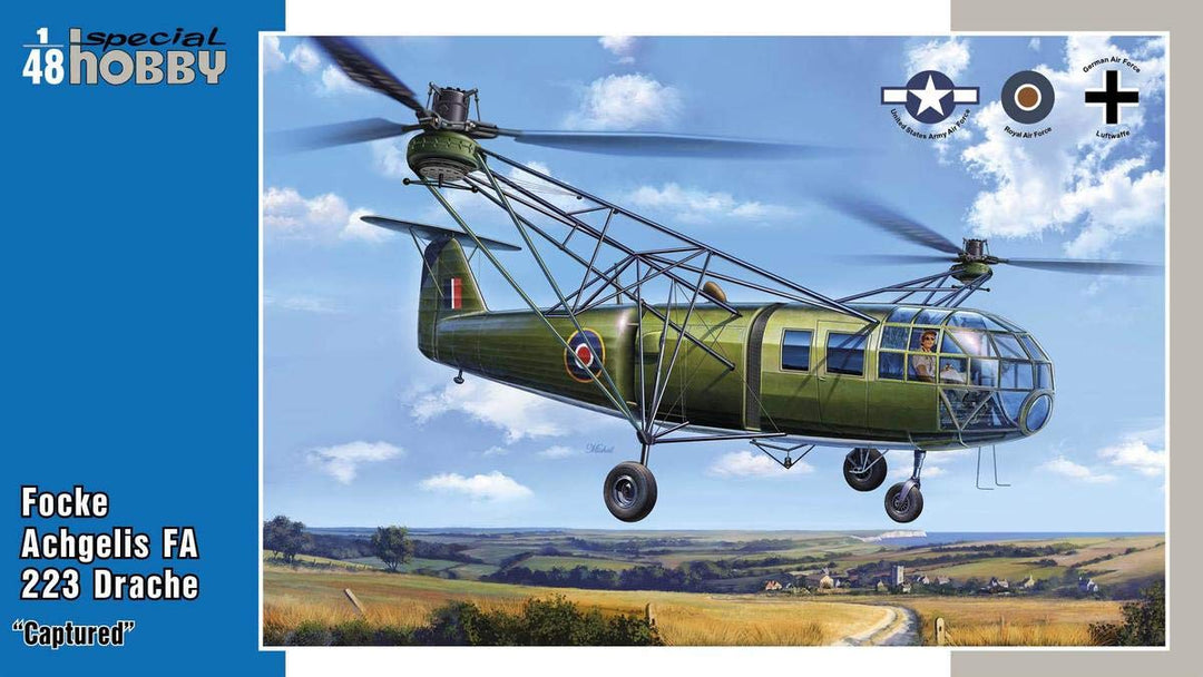 Special Hobby 100-SH48201 -1:48 Focke Achgelis FA 223 Drache Captured - Neu