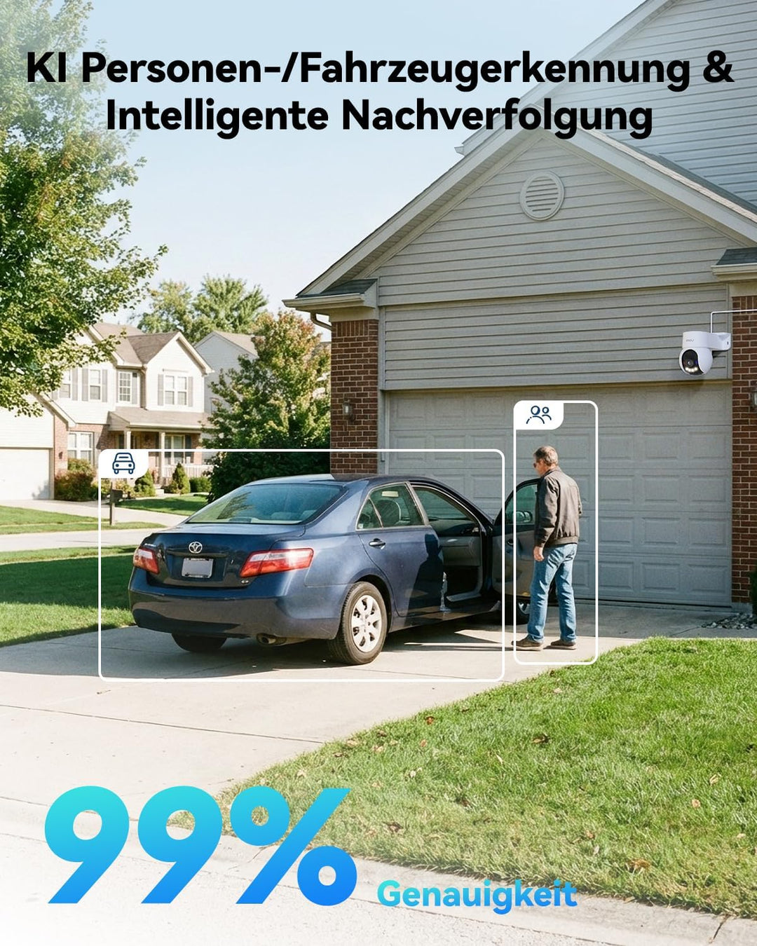 Imou Cell 3K Überwachungskamera Aussen, 360° WLAN Kamera Überwachung Aussen 3K | 5MP, 3K | 5MP