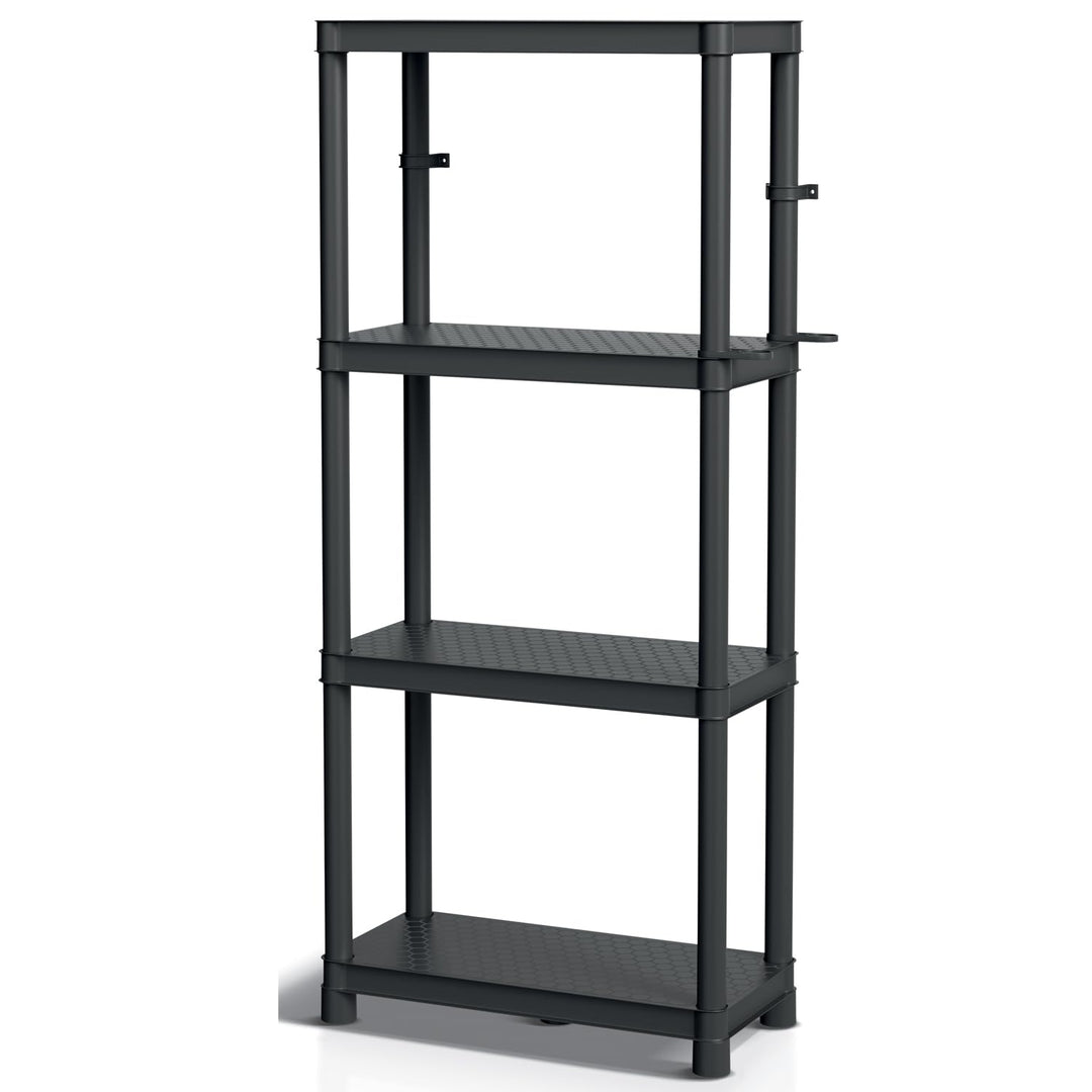 Kistenberg Werkstattregal 58 x 28 x 131,5 cm bis 185 kg belastbar, 4 Ablageböden Steckregal Schwerla